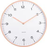 Karlsson Horloge murale Circus Rings Peach orange (40 cm)