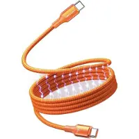 Vention Câble USB-C Tsaog-240w/480mbps/1,5m, couleur orange. Taille unique