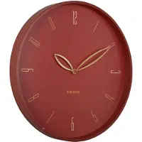 Karlsson - Horloge murale Petals - Rouge - Ø40cm