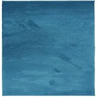 vidaXL Tapis OVIEDO à poils courts turquoise 240x240 cm