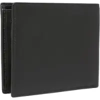 L.credi Cuir porte-monnaie David Wallet Black noir