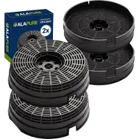 Alapure HFK3800 Filtre à charbon compatible avec 4055374690 / MCFE37 / CFC0038000 / 752620 / 484000008782 (2p.)