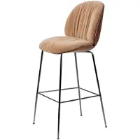 Gubi Beetle Soft Chaise de Bar Partiellement Rembourrée