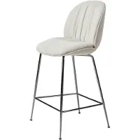 Gubi Beetle Soft Chaise de Comptoir Entièrement Rembourrée Black Chrome | Reales, (001)