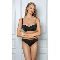 MILENKA Soutien-gorge 'zwarte voorgevormde balconette push-up BH' noir
