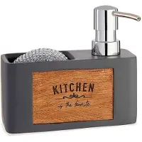 San Ignacio Distributeur De Savon Kinvara X Avec Porte-éponge 6x15 Cm