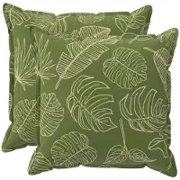 vidaXL Housse De Coussin 2 Pcs Houten Modèle Feuille 60 X 60 Cm