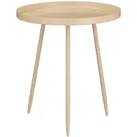 Mica Decorations Table d'appoint Flores - H44 x Ø40 cm - Métal - Beige
