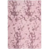vidaXL Tapis Shaggy à poils longs NAVARRA rose poudré 200x290 cm