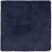 vidaXL Tapis shaggy à poils longs NAVARRA bleu marine 240x240 cm