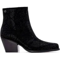 Xti pour femme. 14467002-NEGRO Bottines 144670 noir (37), 3 à 5 cm, Fermeture éclair, Casuel