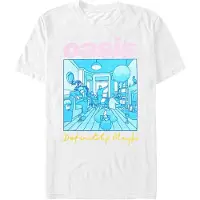 Ginza.se Hommes, T-shirt, Definitely Maybe Illustration Colour, Blanc, (L)