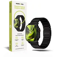 Mobile Origin Titanium Band Modena - black - Apple Watch Ultra 49mm (49 mm, Carbone, Titane), Sangles de montre, Noir
