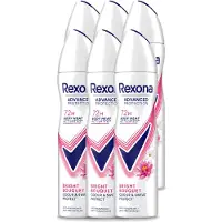 Rexona 6 x Déodorant anti-transpirant Advanced Protection Bright Bouquet, spray 150 ml - Pack économique - 6 pièces