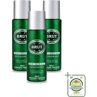 BRUT 3 sprays déodorants Original - 200 ml - Pack économique - 3 pièces