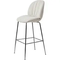 Gubi Beetle Soft Chaise de Bar Entièrement Rembourrée Black Chrome | Reales, (001)