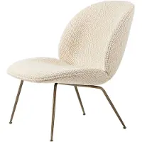 Gubi Beetle Fauteuil Lounge Entièrement Rembourré Antique Brass | Dora Boucle, Enzo Degli Angiuoni (0002)