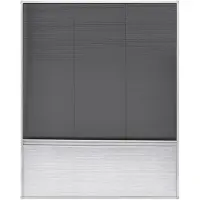 vidaXL Moustiquaire de fenêtre Plissé avec Unterschlagung 80x100 cm Aluminium