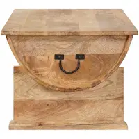 vidaXL Table basse en bois de manguier massif 88 x 50 x 40 cm