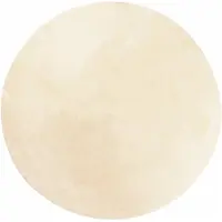 vidaXL Tapis HUARTE à poils courts doux et lavable crème Ø 80 cm