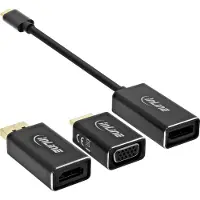 InLine Set 6-in-1 - Kit d'adaptateur vidéo / audio - noir - support 4K