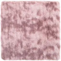 vidaXL Tapis Shaggy à poils longs NAVARRA rose poudré 240x240 cm
