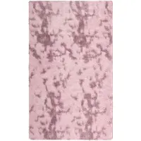 vidaXL Tapis Shaggy à poils longs NAVARRA rose poudré 60x100 cm