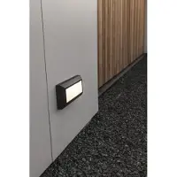 Lutec Helena LED Applique murale extérieure blanc chaud 11W IP54 noir mat