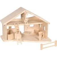 Holztiger Grange Jouet en bois avec treuil Ferme