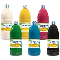 Giotto Gouache ELIOS, 1 000 ml, assortiment de couleurs prêtes à l'emploi, faciles à utiliser, miscibles (1000 ml)