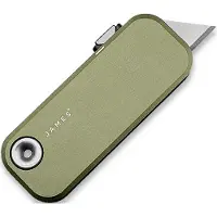 The James Brand Couteau pliant The Palmer - OD Green / Black / Aluminum / Straight