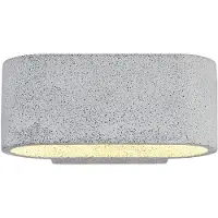 Globo Lampe murale moderne Ferguson Gris ovale