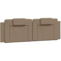 vidaXL Coussin de tête de lit "Viana" Cappuccino-Brun 160 cm similicuir