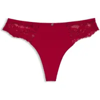 BOSS Slip en dentelle avec tulle plissé et bijou coloris or