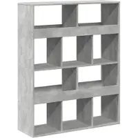 vidaXL Cloison de séparation gris béton bois d'ingénierie