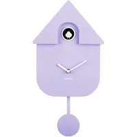 Karlsson Wandklok Modern Cuckoo - Zachtpaars - 8.5x21.5x41cm - Wandklok Scandinavisch