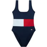 Tommy Hilfiger Underwear Maillot de bain 'SCOOP' bleu marine / rouge / blanc