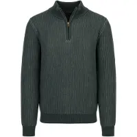 Suitable Bico Pull Demi-Zip Vert Foncé