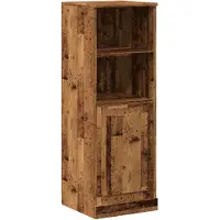 vidaXL Highboard imitation bois ancien 36x35,5x103,5 cm Matériau dérivé du bois