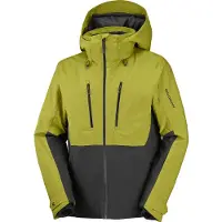 Salomon - Veste de ski isolante et légère en PrimaLoft - Brilliant 2.0 Jacket M Cardamon Seed Deep Black - Taille XL - Vert