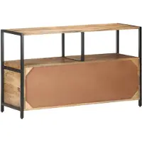 vidaXL Buffet 110x35x65 cm bois massif Mango