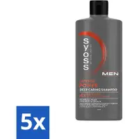 Syoss - Men Power - Shampooing - Styling longue durée - 440ml - Pack avantage - 5 pièces