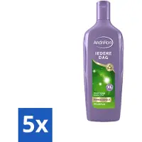 Unilever 5 bouteilles de shampooing Andrélon "Tous les jours" - 450 ml - Pack avantage - 5 pièces