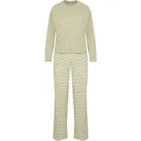 Hunkemoller Pyjama vert / blanc