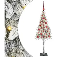 vidaXL Sapin de Noël avec 150 LEDs Blanc 120 cm PE et acier