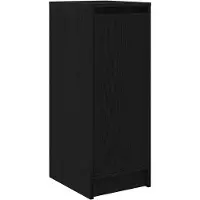 vidaXL Armoire à chaussures chêne noir 29,5x34x76 cm bois d'ingénierie