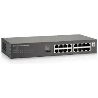 Digital Data Communications LevelOne GEU-1621 - commutateur - 16 ports - non géré - Montable sur rack, fixation murale