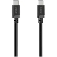 Hama Câble de charge, USB-C - USB-C, 60 W, 3 m, noir