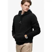Superdry Micro Logo Fleece Hoodie Noir L Homme