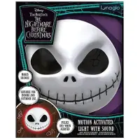 Paladone Masque de Jack Skellington, tiré du film "L'Étrange Noël de Monsieur Jack", avec détecteur de mouvement, 23 cm